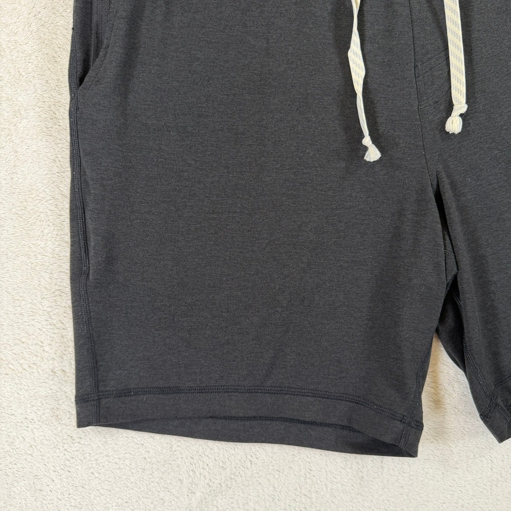 Vuori Mens Ponto Short Black Heather Athletic Lounge GYM Shorts Size L V344 - Picture 5 of 14